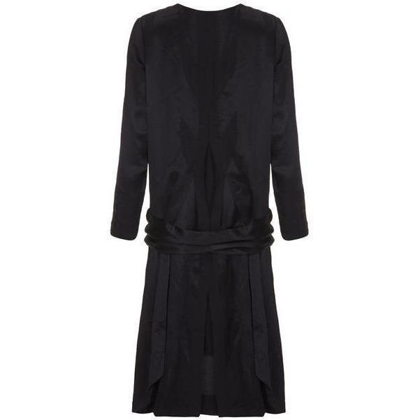 ARCHIVE - 1920s Black Satin Flapper Dress