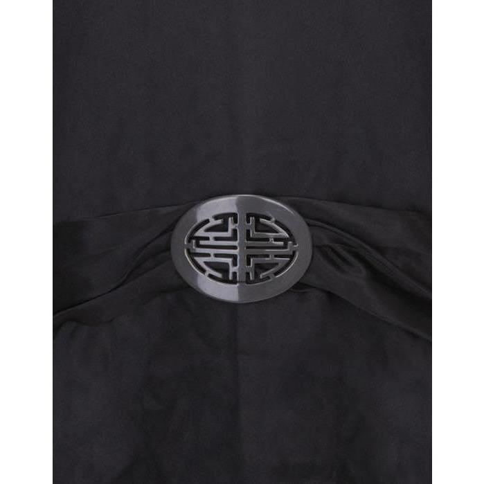ARCHIVE - 1920s Black Satin Flapper Dress
