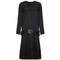 ARCHIVE - 1920s Black Satin Flapper Dress