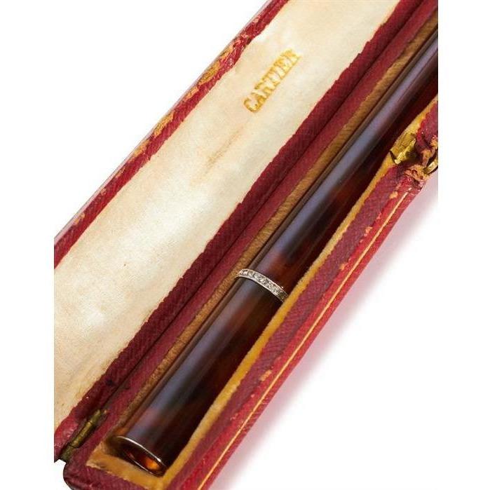 ARCHIVE - 1920s Cartier Tortoiseshell & Diamond Cigarette Holder