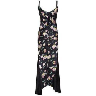 ARCHIVE - 1920s Floor Length Tulip Print Flapper Gown