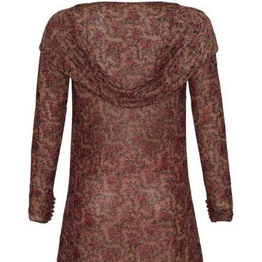 ARCHIVE - 1920s Floral Lame Flapper Dress With Long Sleeves