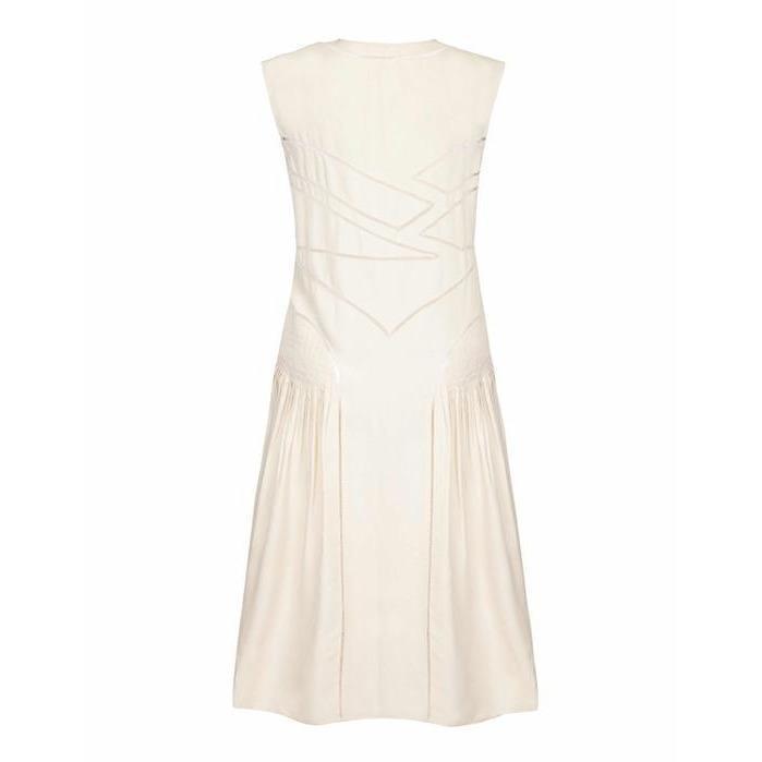ARCHIVE -  1920s Ivory Silk Flapper Dress