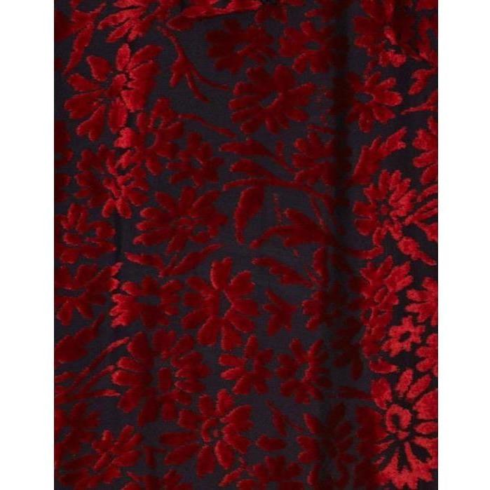 ARCHIVE - 1920s Red and Black Burnout Velvet Jacket
