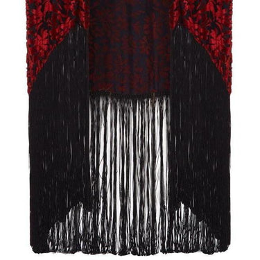 ARCHIVE - 1920s Red and Black Burnout Velvet Jacket