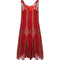 ARCHIVE - 1920s Red and Silver Lame Flapper Dress