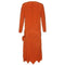 ARCHIVE - 1920s Rust Orange Silk Flapper Dress
