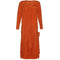 ARCHIVE - 1920s Rust Orange Silk Flapper Dress