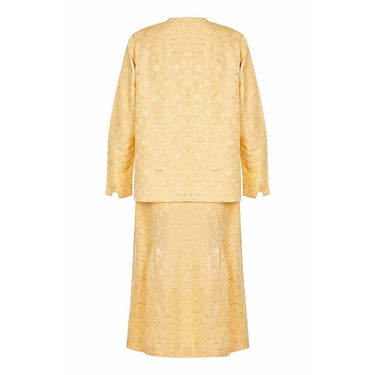 ARCHIVE - 1920s Yellow Silk Flapper Dress With Matching Jacket