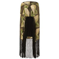 ARCHIVE - 1920s/1930s Lame Scarf with Leaf Motif and Tassels