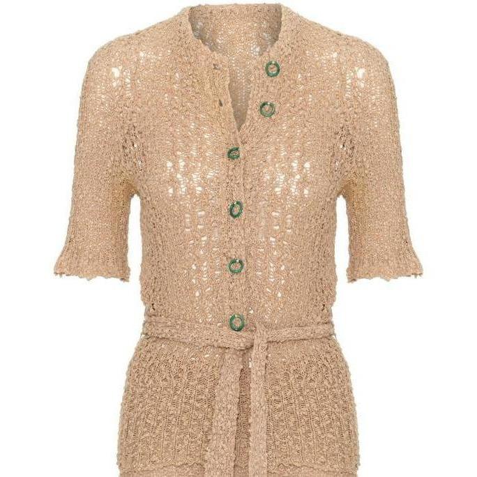 ARCHIVE - 1930s Beige Crochet Skirt Suit