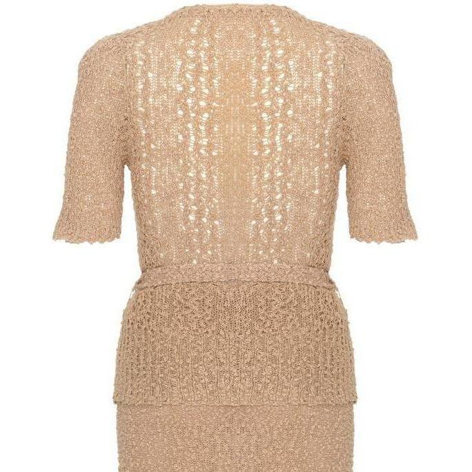 ARCHIVE - 1930s Beige Crochet Skirt Suit