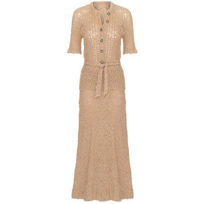 ARCHIVE - 1930s Beige Crochet Skirt Suit