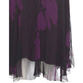 ARCHIVE - 1930s Black and Purple Georgette Dress