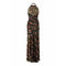 ARCHIVE - 1930s Black Bias Cut Liquid Satin Novelty Musical Print Halterneck Dress