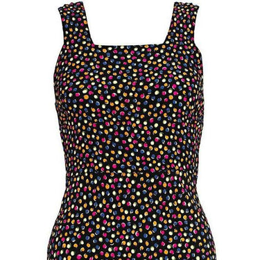 ARCHIVE - 1930s Black Crepe Rosebud Print Bias Cut Dress