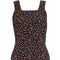 ARCHIVE - 1930s Black Crepe Rosebud Print Bias Cut Dress