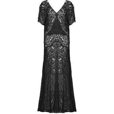 ARCHIVE - 1930s Black Lace Bias Cut Gown