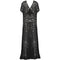 ARCHIVE - 1930s Black Lace Bias Cut Gown