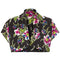 ARCHIVE - 1930s Black, Pink and Blue Floral Bolero Jacket