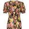 ARCHIVE - 1930s Black, Pink and Yellow Floral Chiffon Dress