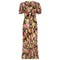 ARCHIVE - 1930s Black, Pink and Yellow Floral Chiffon Dress