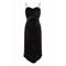 ARCHIVE - 1930s Black Silk Devore Velvet Dress With Spaghetti Straps