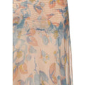 ARCHIVE - 1930s Blue and Apricot Dress with Capelet