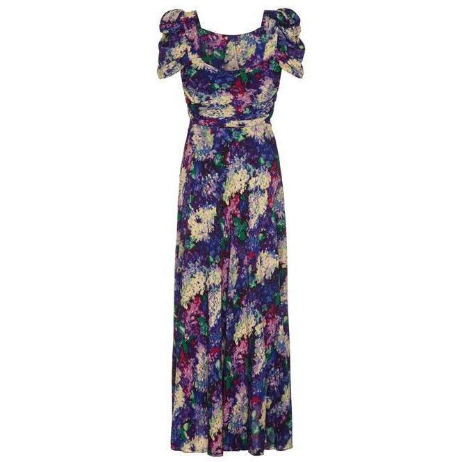 ARCHIVE - 1930s Crepe Floral Bonwit Teller Dress