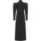 ARCHIVE - 1930s Floor Length Art Deco Black Panne Silk Velvet Coat