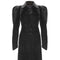 ARCHIVE - 1930s Floor Length Art Deco Black Panne Silk Velvet Coat