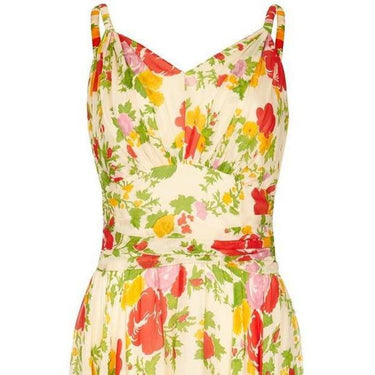 ARCHIVE - 1930s Floral Chiffon Gown