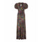 ARCHIVE - 1930s Floral Lame Dress with Puff Sleeves