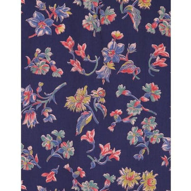 ARCHIVE - 1930s Floral Printed Silk Blouse