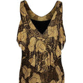 ARCHIVE - 1930s Gold and Black Vintage Lamé Gown