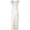 ARCHIVE - 1930s Ivory Satin Wedding Dress with Cowl Neck and Beading