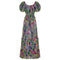 ARCHIVE - 1930s Net Deco Leaf Print Dress