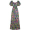 ARCHIVE - 1930s Net Deco Leaf Print Dress