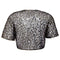 ARCHIVE - 1930s Sheer Black Sequinned Bolero