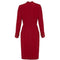 ARCHIVE - 1940s 100% Virgin Wool Burgundy Dress