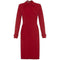 ARCHIVE - 1940s 100% Virgin Wool Burgundy Dress