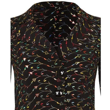 ARCHIVE - 1940s Black Jacket With Multicoloured Embroidery