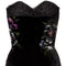 ARCHIVE - 1940s Black Velvet Hand Painted Dress