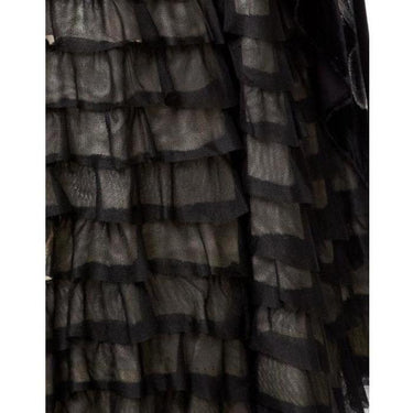 ARCHIVE - 1940s Black Velvet Hand Painted Dress