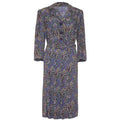 ARCHIVE - 1940s Crepe Paisley Print Dress