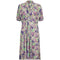 ARCHIVE - 1940s Grey Floral Print Dress