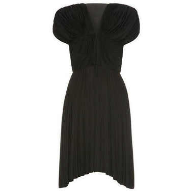 ARCHIVE - 1940s Haute Couture Madame Grès Black Silk Jersey Dress