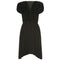 ARCHIVE - 1940s Haute Couture Madame Grès Black Silk Jersey Dress