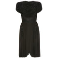 ARCHIVE - 1940s Haute Couture Madame Grès Black Silk Jersey Dress