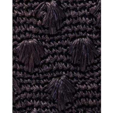 ARCHIVE - 1940s Large Raffia Woven Aubergine Bag